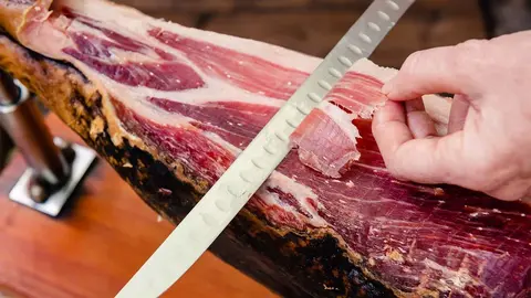 Corte a mano de jam&oacute;n ib&eacute;rico