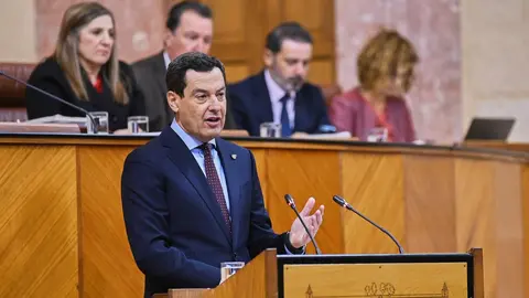 Juanma Moreno ha defendido su gesti&oacute;n al frente de la Junta de Andaluc&iacute;a | Salvador L&oacute;pez Medina