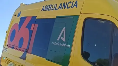 Una ambulancia del 061