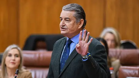 Antonio Sanz durante su intervenci&oacute;n en el Parlamento | Salvador L&oacute;pez Medina
