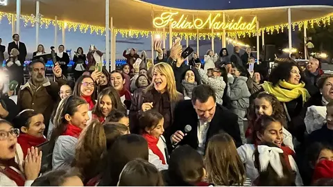 Inauguraci&oacute;n del alumbrado de Navidad en el Puerto de Huelva