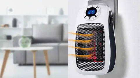 Di no al fr&iacute;o en la oficina as&iacute; es el calefactor de enchufe por menos de 10 euros que arrasa en Lidl