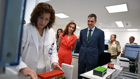 Pedro S&aacute;nchez, durante una visita a Melilla