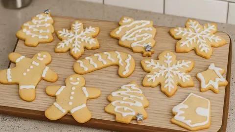 Galletas de mantequilla para preparar en Navidad