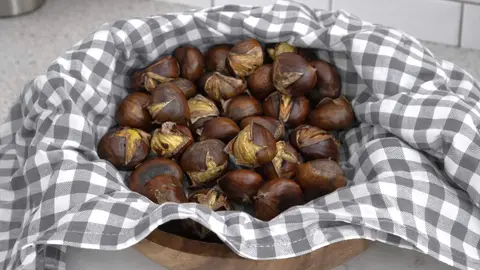 Casta&ntilde;as asadas a la sart&eacute;n