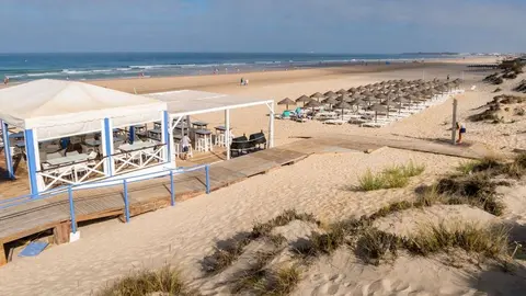 La playa de la Barrosa en Chiclana