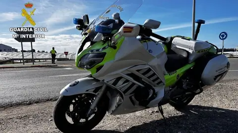 Imagen de archivo de una motocicleta de la Guardia Civil de Tr&aacute;fico