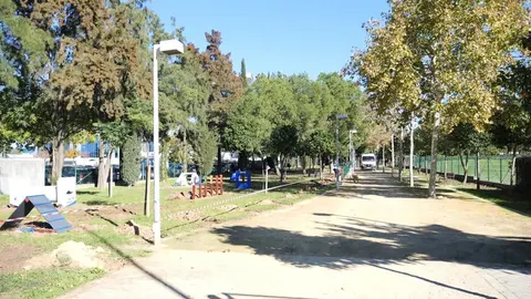 Nuevo parque canino en el Parque Norte de Pino Montano en Sevilla