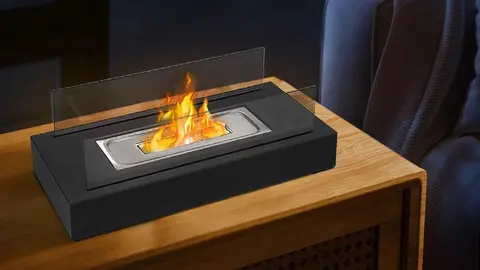 Chimenea port&aacute;til de mesa, MCBOSON de Leroy Merlin