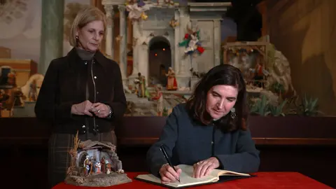 Roc&iacute;o Blanco en la visita al Museo del Bel&eacute;n | Cristo Garc&iacute;a