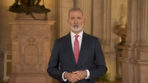 Mensaje del rey Felipe VI de Espa&ntilde;a en el Palacio Real