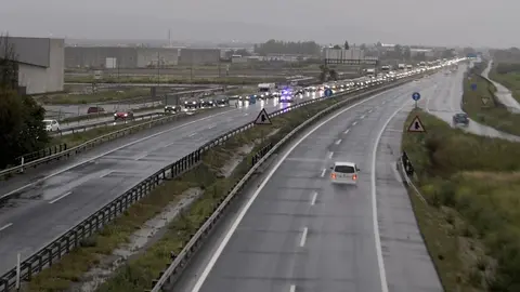 La autov&iacute;a A-92, carretera en la que se produjo el accidente