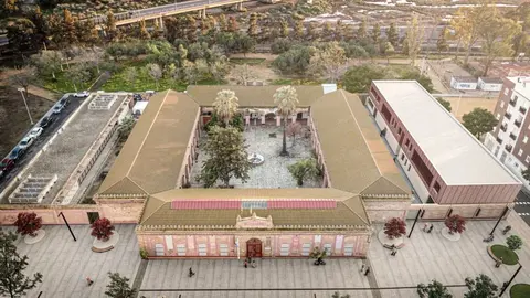 Vista &aacute;erea de la Escuela de Arte Le&oacute;n Ortega de Huelva