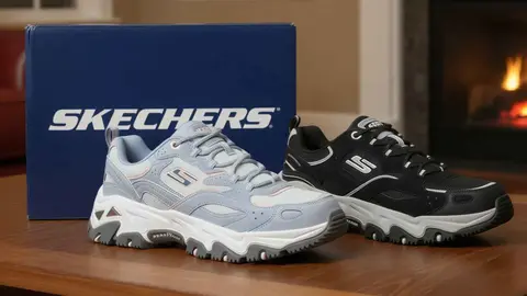 Skechers crea la zapatilla impermeable m&aacute;s ponible y vers&aacute;til para este invierno disponible en dos colores