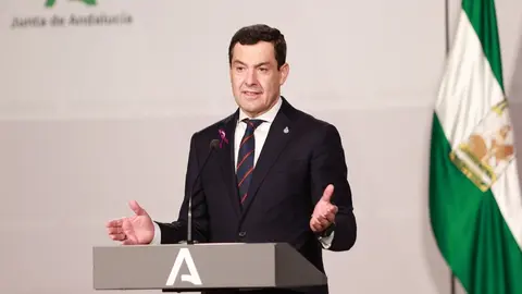 El presidente de la Junta de Andaluc&iacute;a, Juanma Moreno