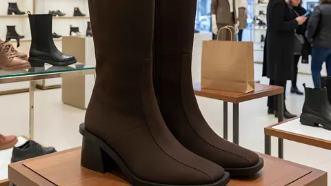 Botas de piel y ca&ntilde;a media, Mim de El Corte Ingl&eacute;s