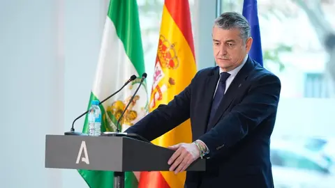 Antonio Sanz, durante su intervenci&oacute;n en un acto en C&oacute;rdoba