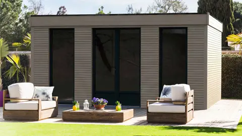 Caseta de madera Eco Lodge, DECOR ET JARDIN de Leroy Merlin