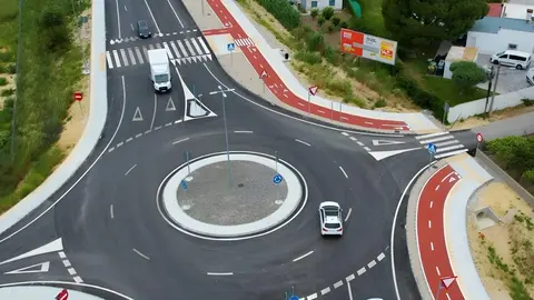 Glorieta en el cruce con la carretera Jerez-Guadalcac&iacute;n