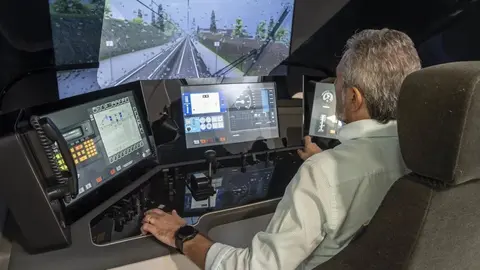 Un maquinista de tren, en una imagen de archivo