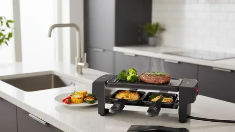 Las parrillas raclette de Lid son la sensaci&oacute;n en tiendas y son ideales para cocinar sin aceite