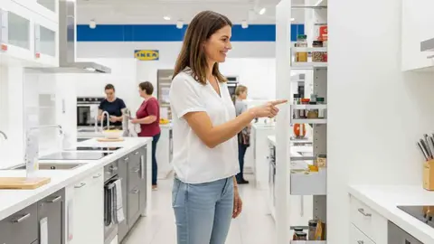 Armario con accesorios extra&iacute;bles METOD / MAXIMERA de Ikea