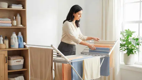 Tendedero con calefactor que triunfa en Amazon