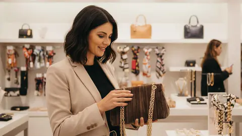 Bolso de fiesta aterciopelado de Parfois