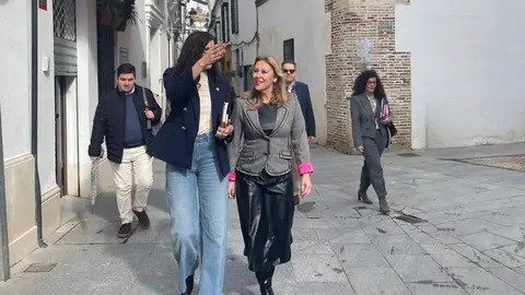 Carolina Espa&ntilde;a, durante su reciente visita a &Eacute;cija