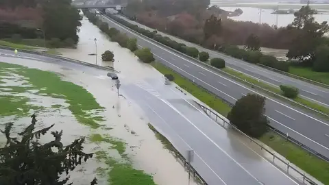 Corte en la autopista AP-4