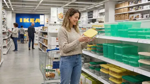 Una mujer en el interior de una tienda de Ikea