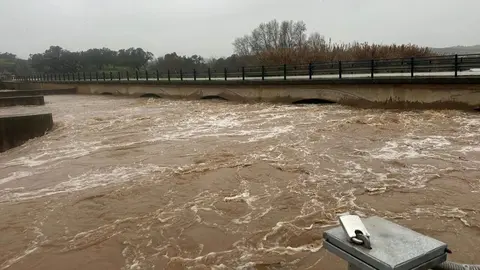 Crecida del r&iacute;o Odiel