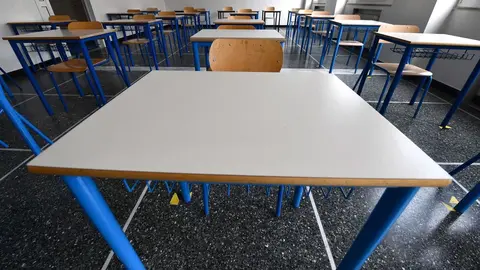 Aulas vac&iacute;as en un colegio de C&oacute;rdoba