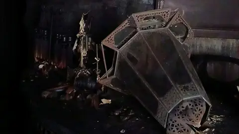 Incendio en los ba&ntilde;os &aacute;rabes