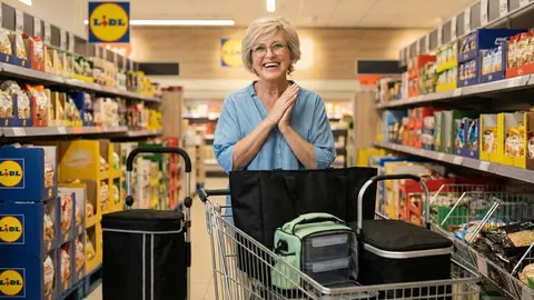 Carros y cestas de Lidl para quienes hacen la compra a pie o en transporte p&uacute;blico