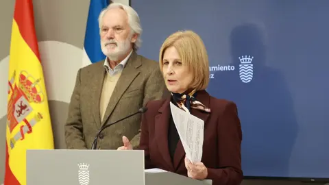 Mar&iacute;a Jos&eacute; Garc&iacute;a-Pelayo en la rueda de prensa | Cristo Garc&iacute;a