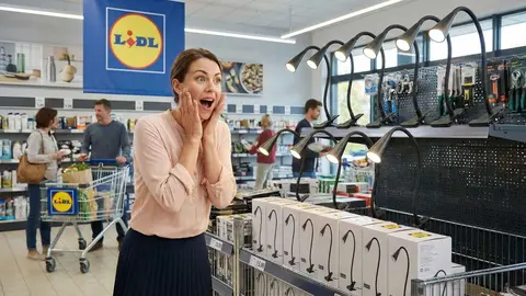 L&aacute;mpara de escritorio de Lidl