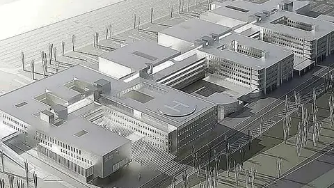 Recreaci&oacute;n del Hospital Materno Infantil de Huelva