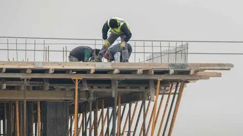 Trabajadores en una obra