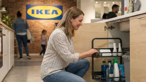 Organizador debajo fregadero UTRUSTA de Ikea