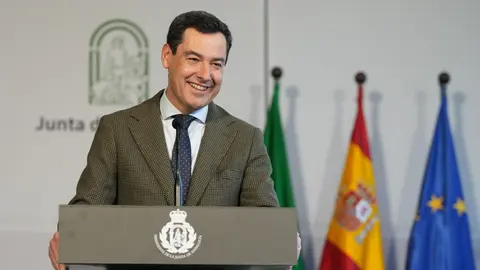 El presidente de la Junta de Andaluc&iacute;a, Juanma Moreno