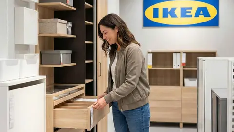 Una mujer en una tienda de Ikea