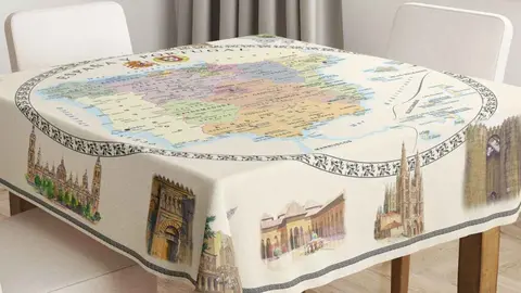 Mantel Del Mapa De Espa&ntilde;a Y Portugal de Carrefour