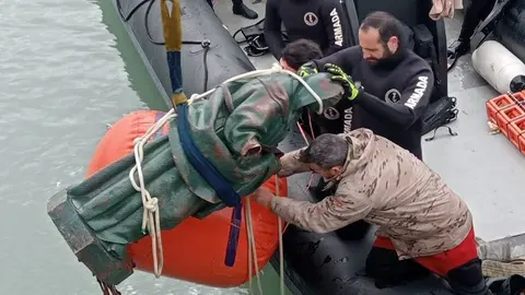 Galeona recuperada por la Armada