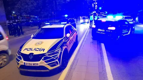 Control policial en la Avenida Blas Infante de Jerez