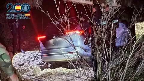 Imagen del coche accidentado