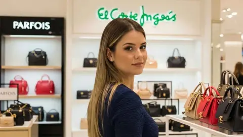 Una mujer en una tienda de El Corte Ingl&eacute;s en la secci&oacute;n de Parfois