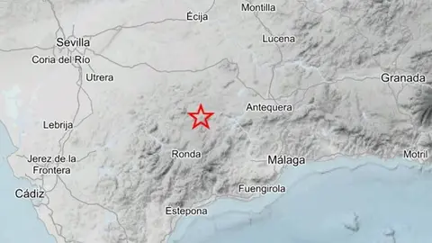 El epicentro de los terremotos se ha situado en la provincia de M&aacute;laga