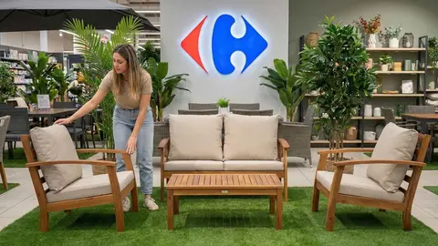 Conjuntos de muebles para el jard&iacute;n rebajados en Carrefour