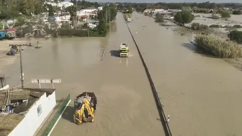 Inundaciones en la zona rural de Jerez